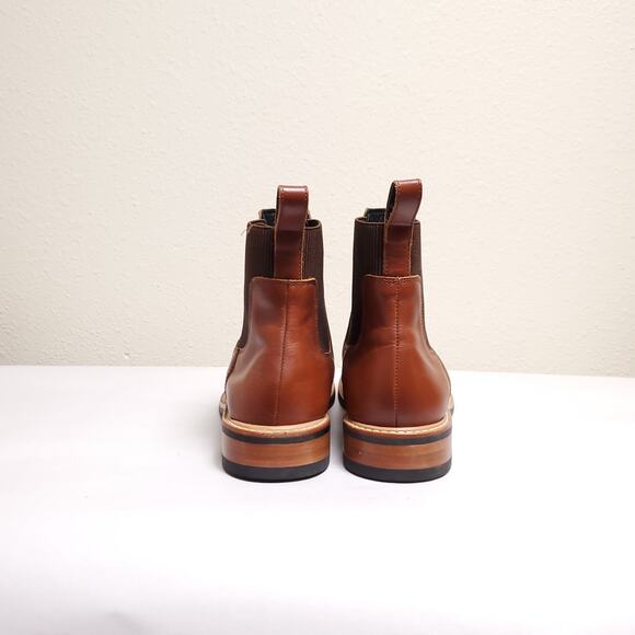 NISOLO Carmen Chelsea Cognac Leather Ankle Boots Ankle Booties Sz 11 - Picture 10 of 14